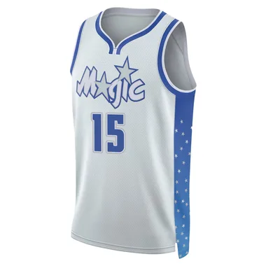 Justin Minaya Men's Swingman Orlando Magic Silver 2025/26 City Edition Jersey