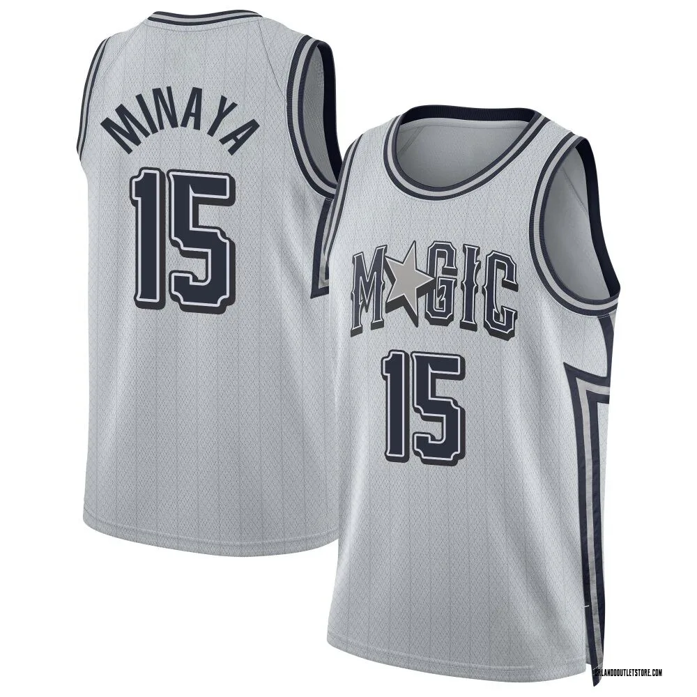 Justin Minaya Youth Swingman Orlando Magic Silver 2024/25 City Edition Jersey